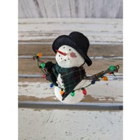 Mini Schneemann Lichter Weihnachtsdekor Home Country Bogen Shabby Chic Dekor von elegantcloset21