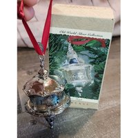 Punze Silber Schlitten 1993 Ornament Weihnachtsdekor von elegantcloset21