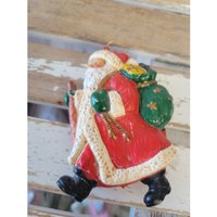 Santa Alte Welt Tasche Ornamente Kunststoff Weihnachtsbaum Urlaub Wohnkultur Vintage von elegantcloset21