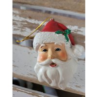 Santa Schein Hut Büste Gesicht Ornament Weihnachten Urlaub Baum von elegantcloset21