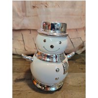 Schneemann Evergreen As Is Kerze Weihnachtsdekor von elegantcloset21