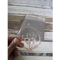 Silvestri Glas Gesponnene Blume Rosa Ornament Weihnachten Urlaub Baum Wie Es Ist von elegantcloset21