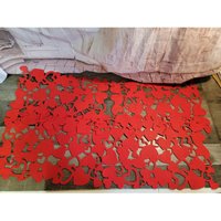 Valentinstag Tischset Herz Liebe Rot Set von elegantcloset21