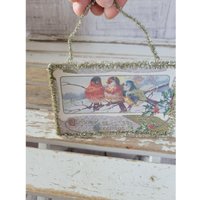 Vogel Schimmer Hängend Mini Ornament Bild Weihnachten Urlaub Baum von elegantcloset21