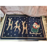 Willkommensteppich Weihnachtsmann Schlitten Rentier Weihnachtsdeko von elegantcloset21