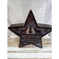stern Hängende Weihnachtsdekor-Kabine Nach Hause As Is von elegantcloset21