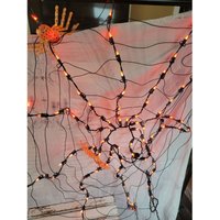 string Licht Spinnennetz Halloween Dekor von elegantcloset21