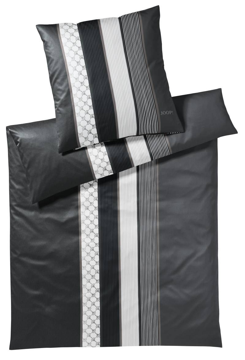 Elegante Bettwäsche Joop! 135x200 cm CORNFLOWER STRIPES in Cornfower Stripes anthrazit von elegante