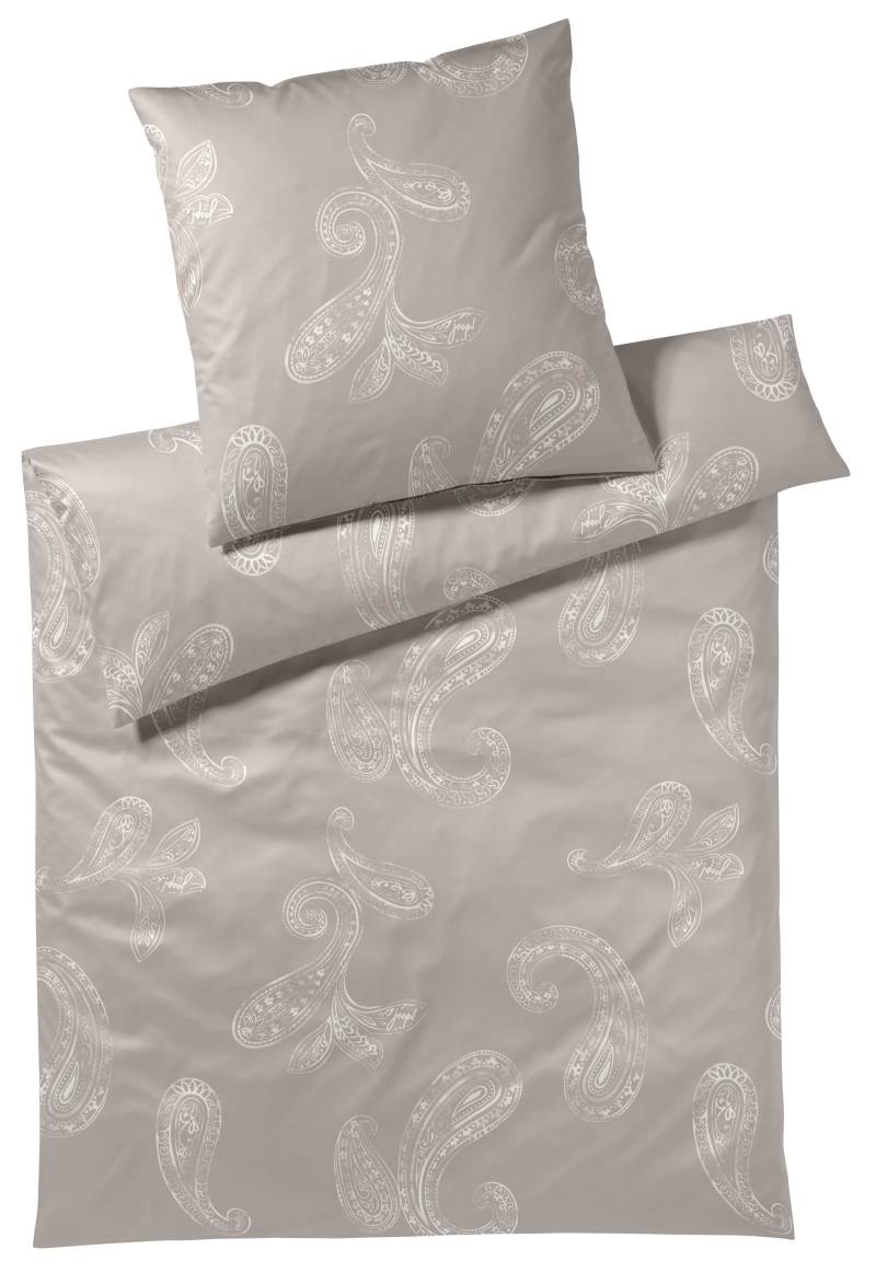 Elegante Bettwäsche Joop! 155x220 cm PAISLEY in Paisley  grau von elegante