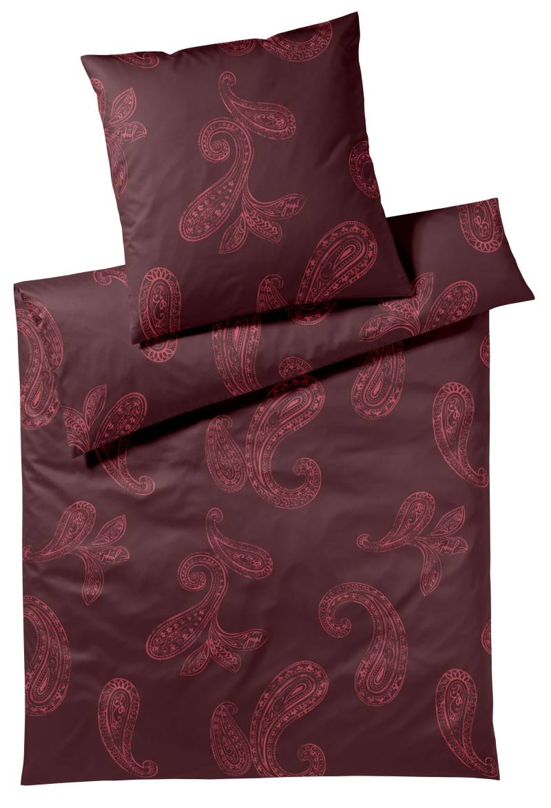 Elegante Bettwäsche Joop! 155x220 cm PAISLEY in Paisley  weinrot von elegante