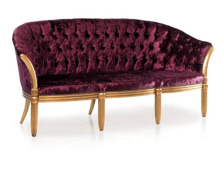 JVmoebel 3-Sitzer Elegante 3-Sitzer Leder-Couch im klassischen Stil, Made in Europa, rosa von elegante