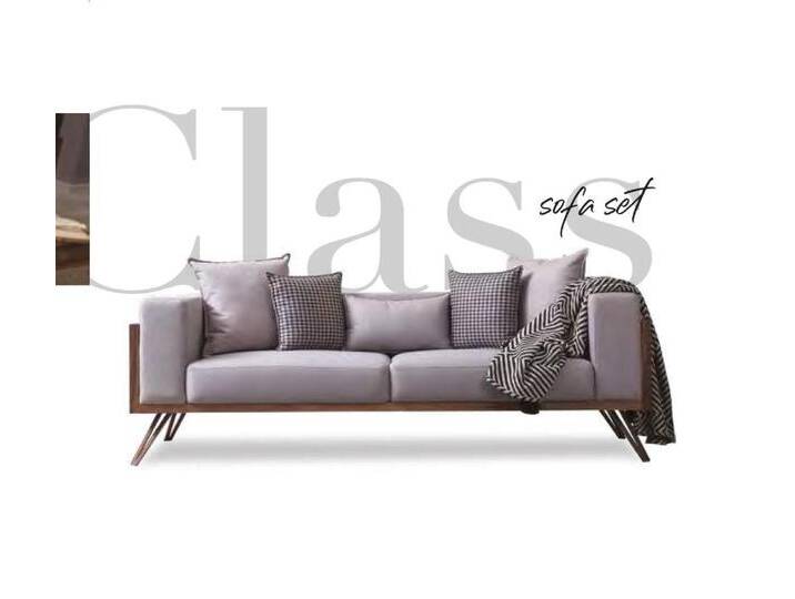 JVmoebel 3-Sitzer Elegante graue Couch für stilvolle Wohnräume, 1-teilig, 1 Teile, Made in Europa, grau von elegante