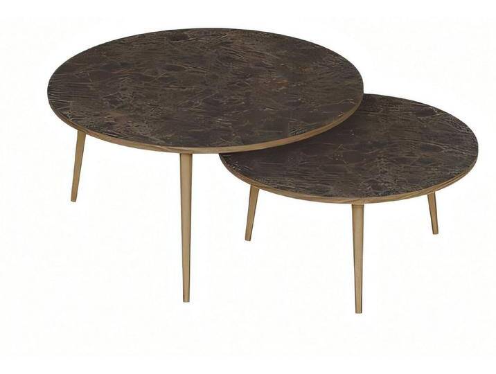 JVmoebel Beistelltisch Elegante braune Holz-Beistelltische im modernen Stil, vielseitig (Beistelltisch 1, Beistelltisch 2), Made in Europe, braun von elegante