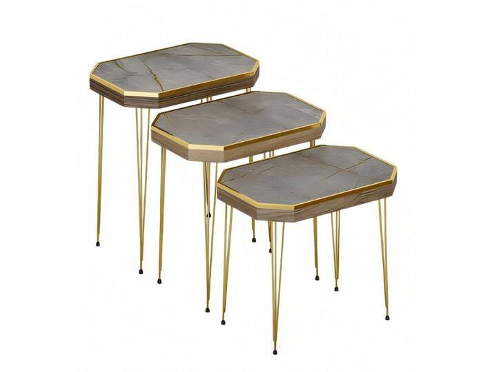 JVmoebel Beistelltisch Graue Holz Beistelltische modern, vielseitig, elegante Raumakzente (MaßeBeistelltisch 1, MaßeBeistelltisch 2, MaßeBeistelltisch 3) von elegante