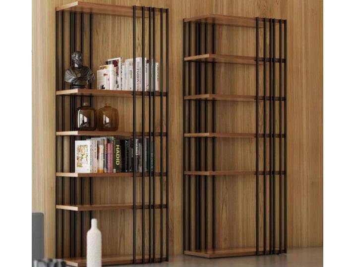 JVmoebel Bücherregal Moderne Hochglanz Wohnwand für das elegante Wohnzimmer, 1-tlg., Made in Europa, braun JVmoebel Bücherregal Moderne Hochglanz Wohnwand für das elegante Wohnzimmer, 1-tlg., Made in Europa, braun von elegante