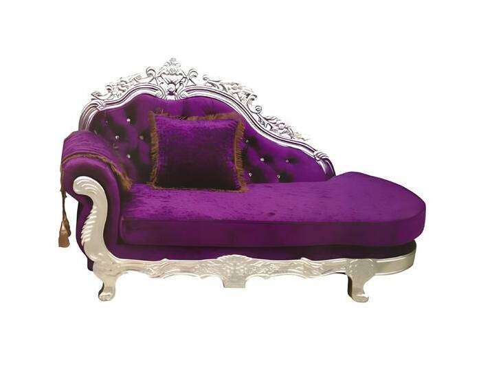 JVmoebel Chaiselongue Elegante Chesterfield Chaiselongue im klassischen Design, Made in Europa, lila JVmoebel Chaiselongue Elegante Chesterfield Chaiselongue im klassischen Design, Made in Europa, lila von elegante