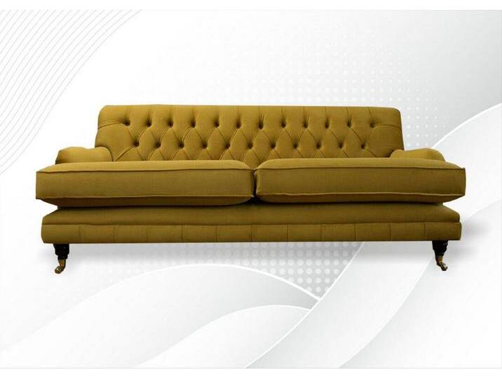 JVmoebel Chesterfield-Sofa Elegante, zeitgemäße Möbel im klassischen Design, Made in Europa, gelb JVmoebel Chesterfield-Sofa Elegante, zeitgemäße Möbel im klassischen Design, Made in Europa, gelb von elegante