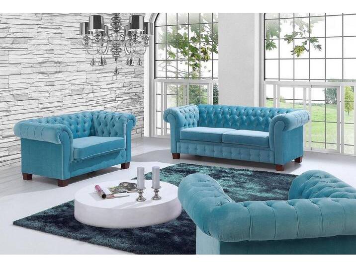JVmoebel Chesterfield-Sofa Elegante Türkis Chesterfield Sofa Dreisitzer Neuartige Polsterung, Made in Europa, blau JVmoebel Chesterfield-Sofa Elegante Türkis Chesterfield Sofa Dreisitzer Neuartige Polsterung, Made in Europa, blau von elegante