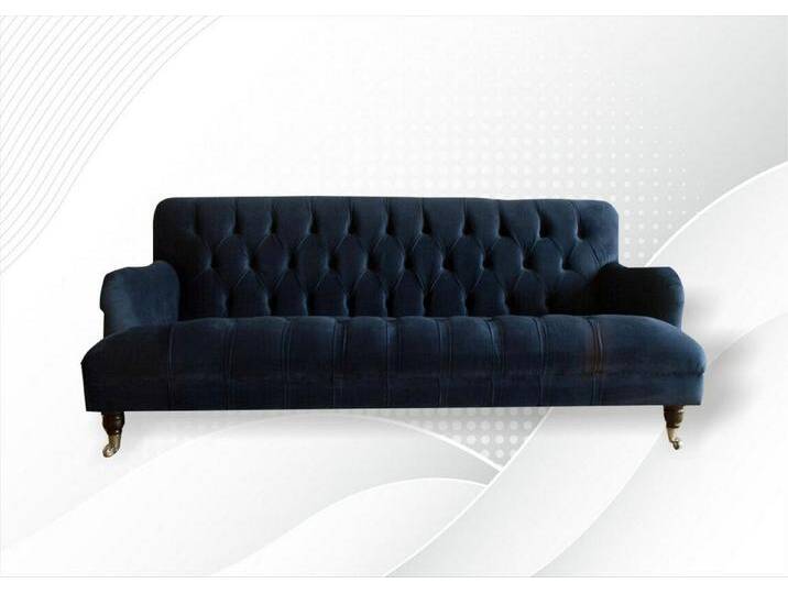 JVmoebel Chesterfield-Sofa Elegante und bequeme Komforttextilien für ein behagliches Zuhause, Made in Europa, blau JVmoebel Chesterfield-Sofa Elegante und bequeme Komforttextilien für ein behagliches Zuhause, Made in Europa, blau von elegante