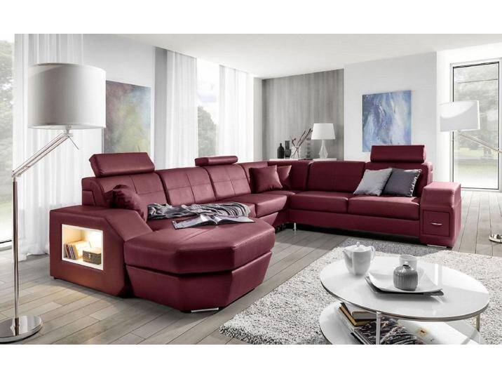 JVmoebel Ecksofa Elegante Eckcouch Wohnlandschaft Sofa Garnitur Sitzmöbel, Made in Europa, rot von elegante