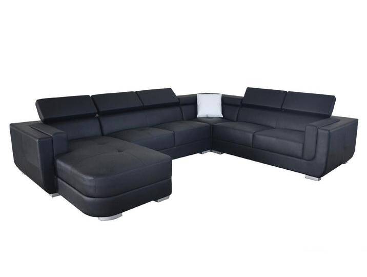 JVmoebel Ecksofa Elegante Eckcouch mit USB Anschluss – Polster Leder Sofa Set, Made in Europa, schwarz JVmoebel Ecksofa Elegante Eckcouch mit USB Anschluss – Polster Leder Sofa Set, Made in Europa, schwarz von elegante