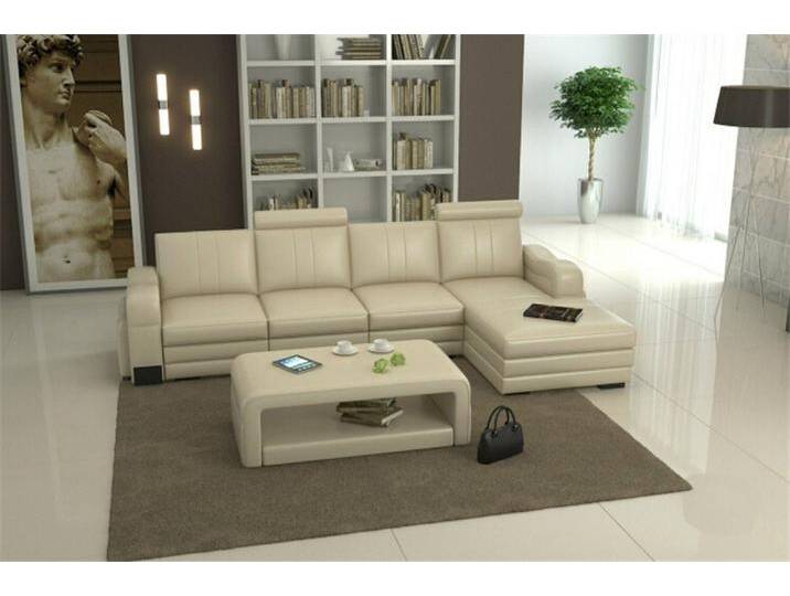 JVmoebel Ecksofa Elegante L-Form Leder Sofa Garnitur Wohnlandschaft Couch, Made in Europa, weiß JVmoebel Ecksofa Elegante L-Form Leder Sofa Garnitur Wohnlandschaft Couch, Made in Europa, weiß von elegante