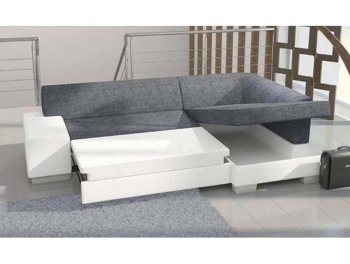 JVmoebel Ecksofa Elegante Leder Couchgarnitur für das Wohnzimmer – Wohnlandschaft Sofa, Made in Europa, grau weiß JVmoebel Ecksofa Elegante Leder Couchgarnitur für das Wohnzimmer – Wohnlandschaft Sofa, Made in Europa, grau weiß von elegante