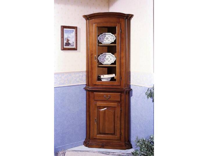 JVmoebel Eckvitrine Elegante Wohnzimmervitrine aus Glas für Ihr Zuhause Made in Europa, braun JVmoebel Eckvitrine Elegante Wohnzimmervitrine aus Glas für Ihr Zuhause Made in Europa, braun von elegante