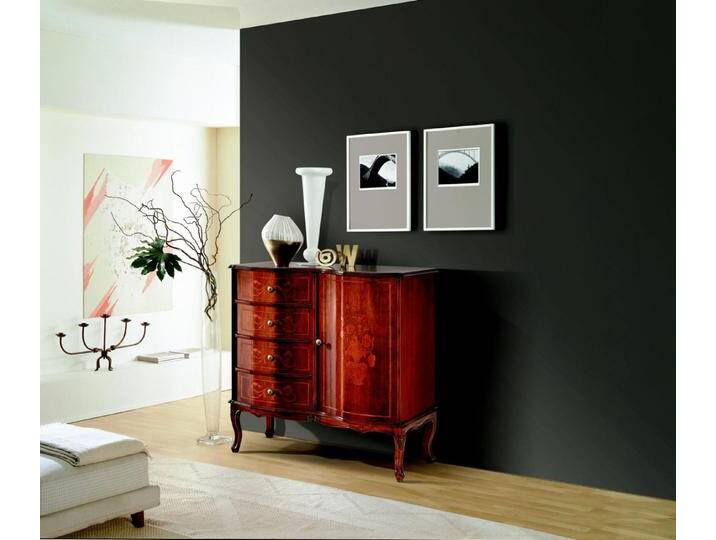 JVmoebel Kombikommode Elegante Italienische Holz Kommode Barock Stil Sideboard (Kommode), Made in Italy, braun von elegante