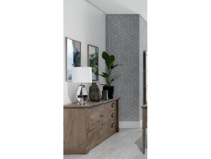 JVmoebel Kommode Elegante Lowboard Anrichte Kommode für Wohnräume, Made in Europa, grau von elegante