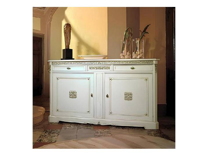 JVmoebel Kommode Elegante weiße Holz-Kommode im klassischen italienischen Stil, Made in Europa, weiß JVmoebel Kommode Elegante weiße Holz-Kommode im klassischen italienischen Stil, Made in Europa, weiß von elegante