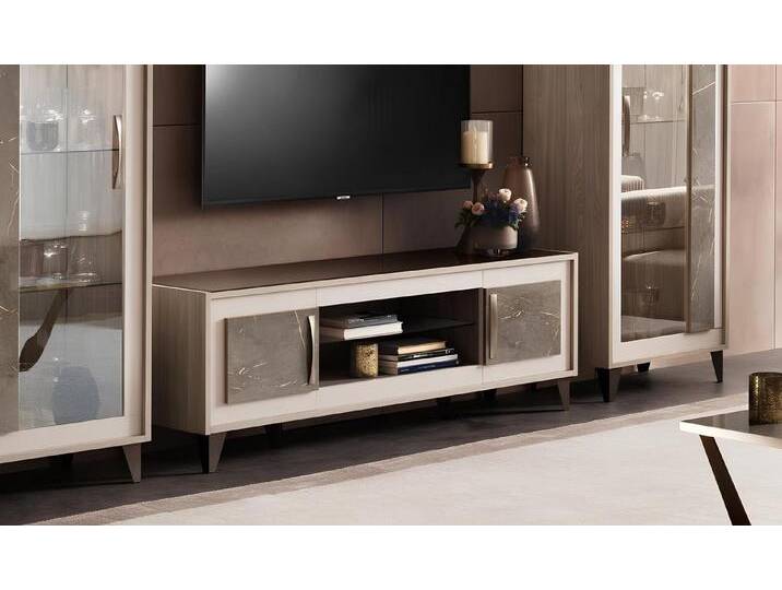 JVmoebel Lowboard Elegante TV-Kommode - Designer Low Board für Ihr Wohnzimmer, Made in Europa, grau von elegante