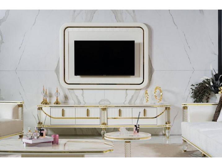 JVmoebel Lowboard Elegante TV-Wand mit Lowboard in Weiß für das Wohnzimmer, Made in Europa, weiß JVmoebel Lowboard Elegante TV-Wand mit Lowboard in Weiß für das Wohnzimmer, Made in Europa, weiß von elegante