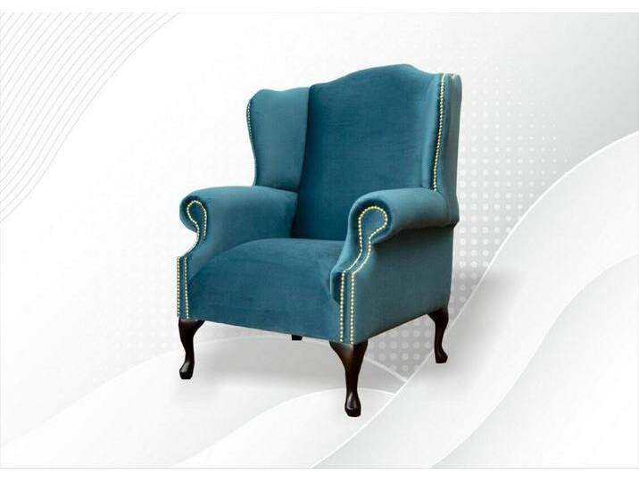 JVmoebel Ohrensessel Moderne und elegante Sessel für stilvolle Einrichtung, Made in Europa, blau von elegante