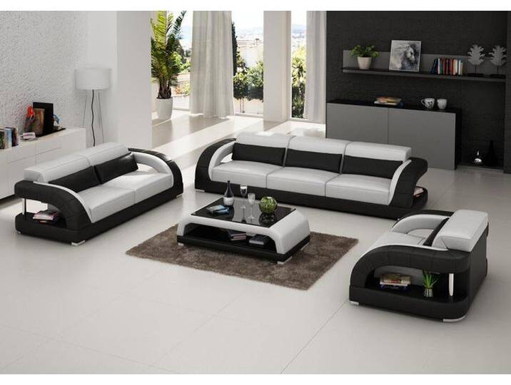 JVmoebel Polstergarnitur Elegante weiße Ledersofa Garnitur 3-teilige Couch Sitzgruppe, Made in Europa, beige braun JVmoebel Polstergarnitur Elegante weiße Ledersofa Garnitur 3-teilige Couch Sitzgruppe, Made in Europa, beige braun von elegante