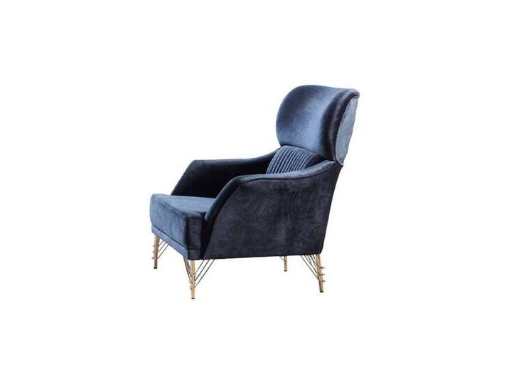 JVmoebel Sessel Elegante blaue Lounge-Sessel 2-teilig für das Wohnzimmer (2-St., 2x Sessel), Made in Europa, blau von elegante