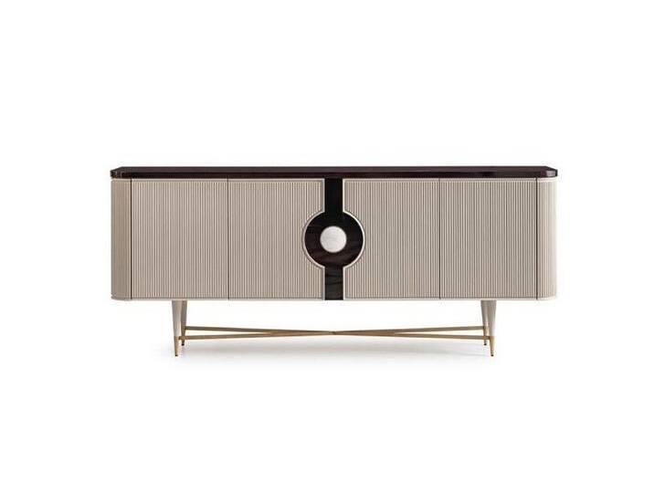 JVmoebel Sideboard Beige Design Kommode aus Holz - Elegante Anrichte Möbel (1 St., 1x Sideboard), Made in Europa, beige von elegante