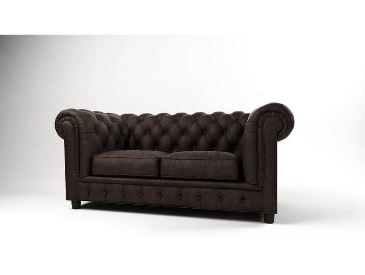 JVmoebel Sofa Elegante Chesterfield 2-Sitzer Sofa im modernen Design neu, Made in Europa, braun JVmoebel Sofa Elegante Chesterfield 2-Sitzer Sofa im modernen Design neu, Made in Europa, braun von elegante