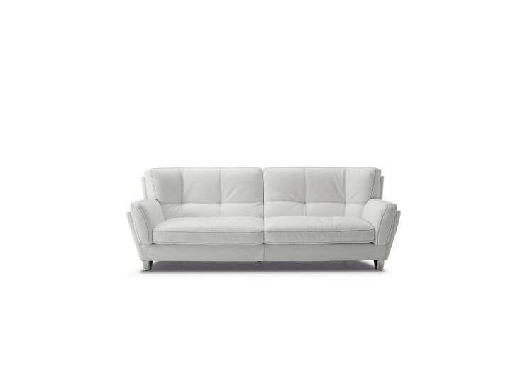 JVmoebel Sofa Elegante Dreisitzer Couch aus Holz in Weiß - Prianera Möbel, Made in Europa, weiß von elegante