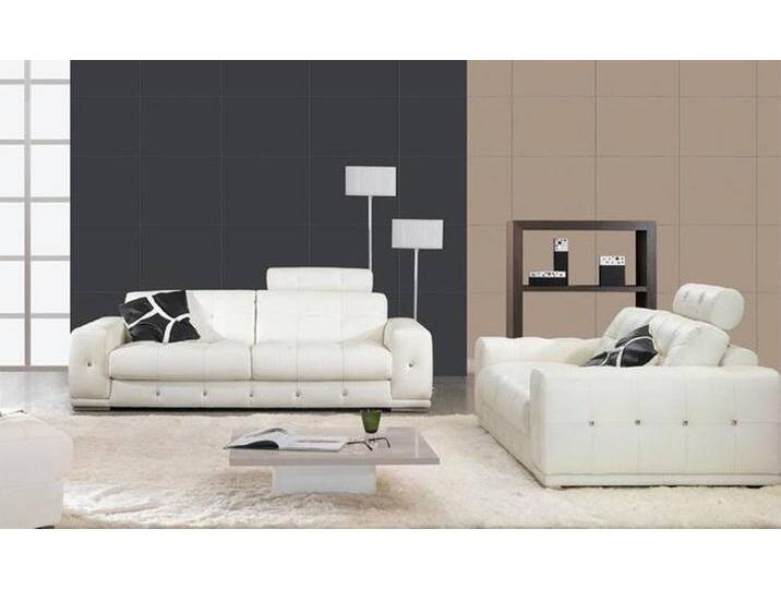 JVmoebel Sofa Elegante Leder-Sofagarnitur 3-Sitzer Design Couch Set, Made in Europa, weiß JVmoebel Sofa Elegante Leder-Sofagarnitur 3-Sitzer Design Couch Set, Made in Europa, weiß von elegante
