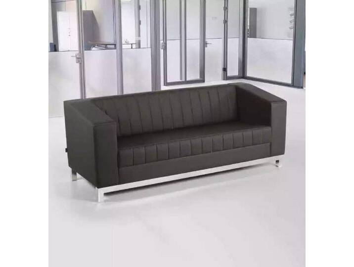 JVmoebel 3-Sitzer Elegante Schwarze Dreisitzer Couch für das Arbeitszimmer, Made in Europa, schwarz von elegante