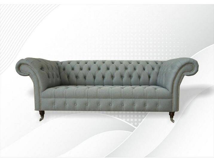 JVmoebel Sofa Elegante graue Chesterfield Couch im Dreisitzer-Design, Made in Europa, grau JVmoebel Sofa Elegante graue Chesterfield Couch im Dreisitzer-Design, Made in Europa, grau von elegante