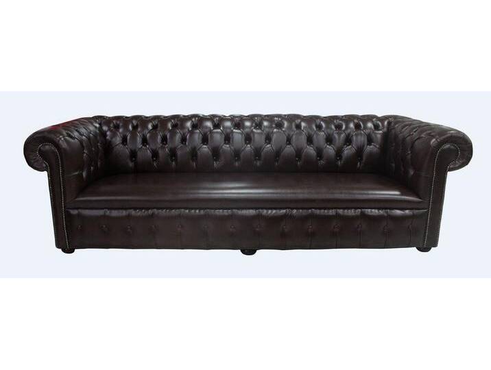 JVmoebel Sofa Luxuriöses Chesterfield Sofa aus Leder – Elegante Couch, Made in Europa, schwarz von elegante