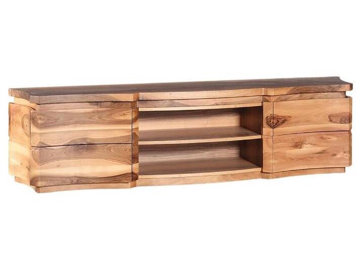 JVmoebel TV-Schrank Elegante braune Holzkonsole im stilvollen Design Made in Europe, braun von elegante