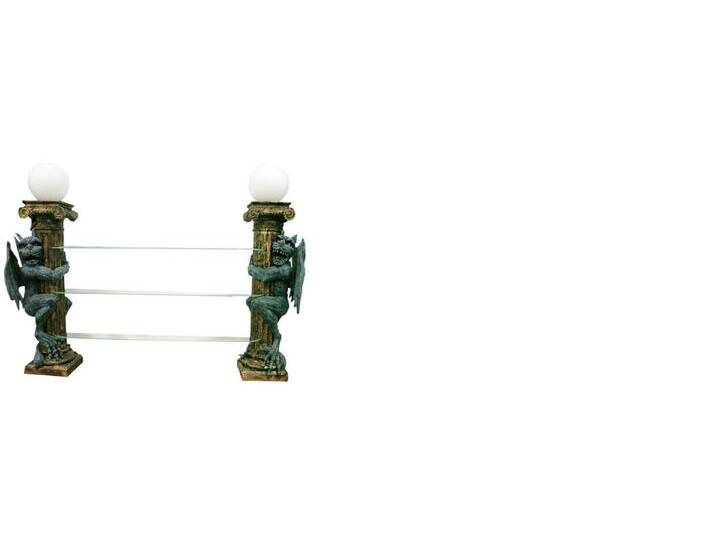 JVmoebel Vitrine Elegante Glasvitrine - Regal für Dekofiguren und Accessoires (Vitrine) Made in Europa, goldfarben von elegante