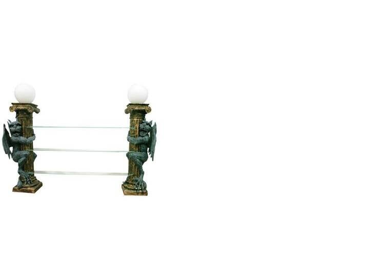 JVmoebel Vitrine Elegante Glasvitrine - Regal für Dekofiguren und Accessoires (Vitrine) Made in Europa, goldfarben von elegante