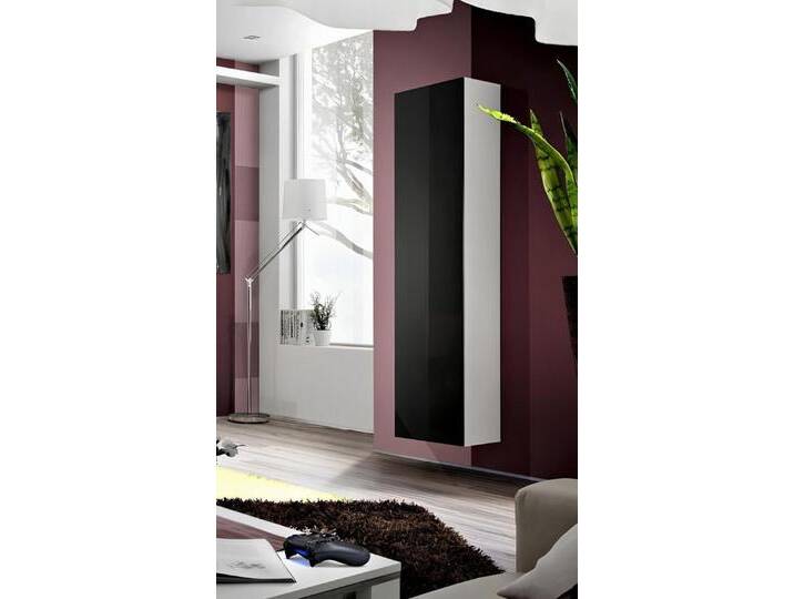 JVmoebel Vitrine Elegante Hänge Vitrine aus Holz für modernes Wohnzimmerdesign Made in Europa, schwarz JVmoebel Vitrine Elegante Hänge Vitrine aus Holz für modernes Wohnzimmerdesign Made in Europa, schwarz von elegante