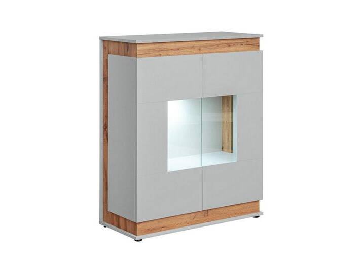 JVmoebel Vitrine Elegante Wohnzimmermöbel aus Holz – Luxus-Schrankneuheiten Made in Europa, grau von elegante