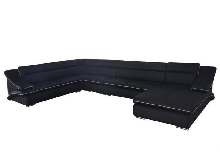 JVmoebel Wohnlandschaft Elegante U-Form Leder Couch Garnitur für Ihr Wohnambiente, Made in Europa, schwarz JVmoebel Wohnlandschaft Elegante U-Form Leder Couch Garnitur für Ihr Wohnambiente, Made in Europa, schwarz von elegante