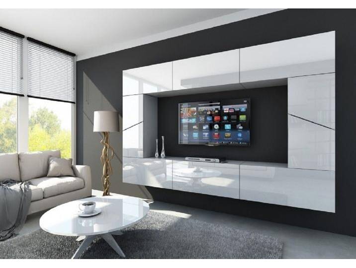 ROYAL24_MARKT Wohnwand - Elegante Präsentation - Wohnwand als Blickfang., (Komplett Set, 8-St., Marokko S7), Trendige Mediawand - Hochwertiges Design von elegante